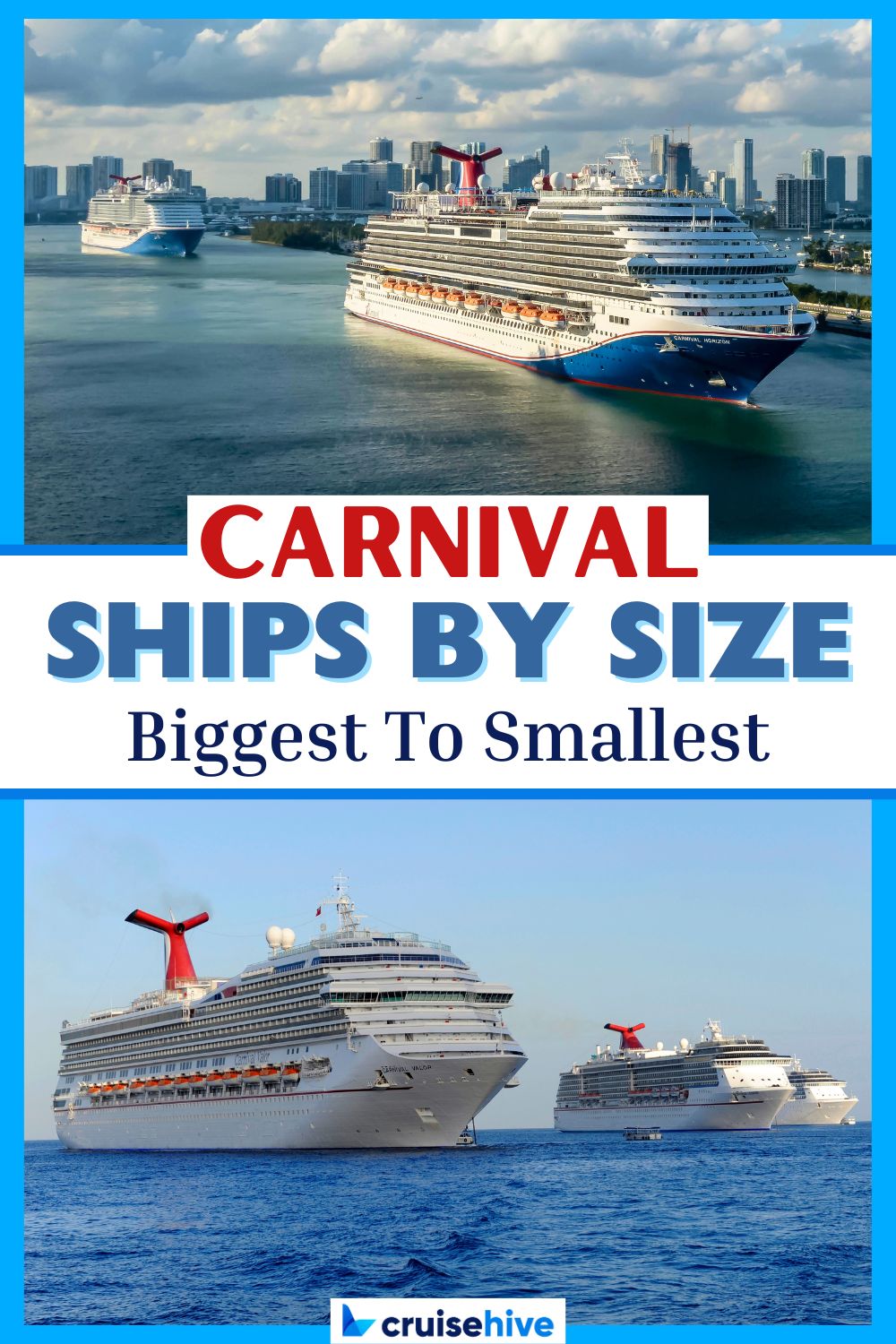 Carnival Ships by Size