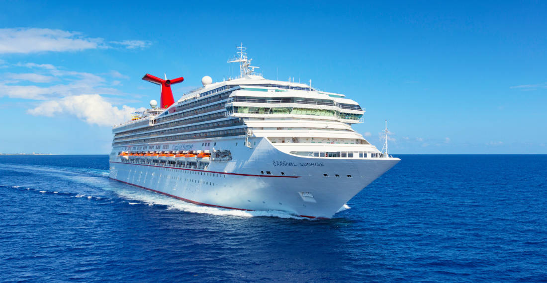 Carnival Sunrise Cruise Ship at Sea