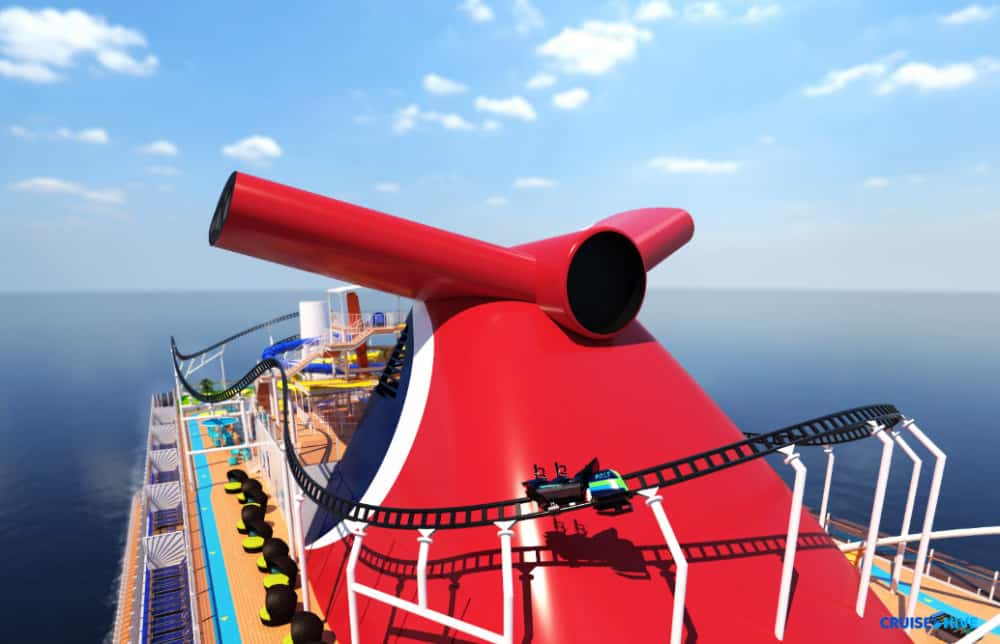Carnival Mardi Gras Roller Coaster