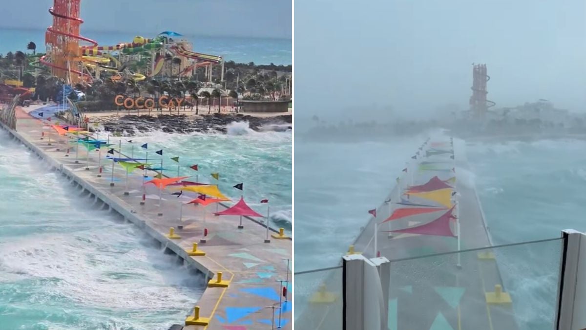 Bad Weather at Royal Caribbean's Private Island