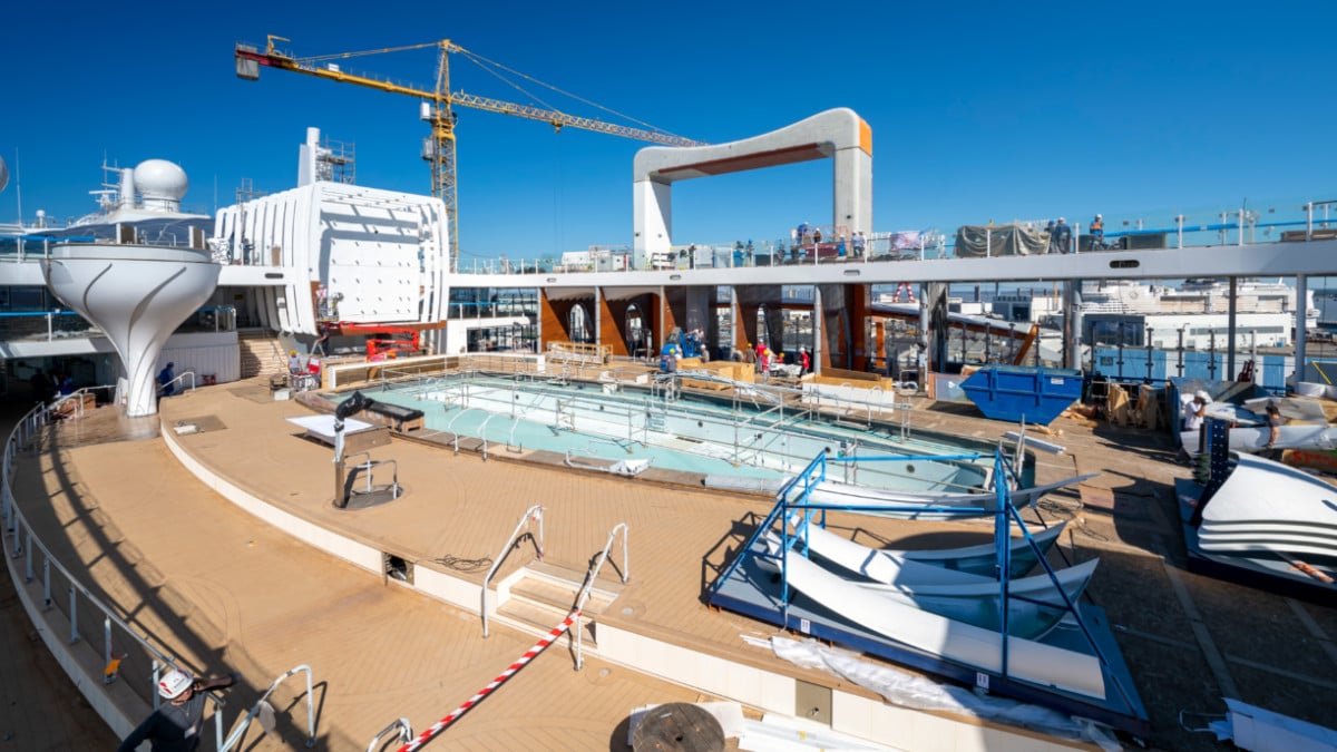 Celebrity Edge Open Deck During Construction