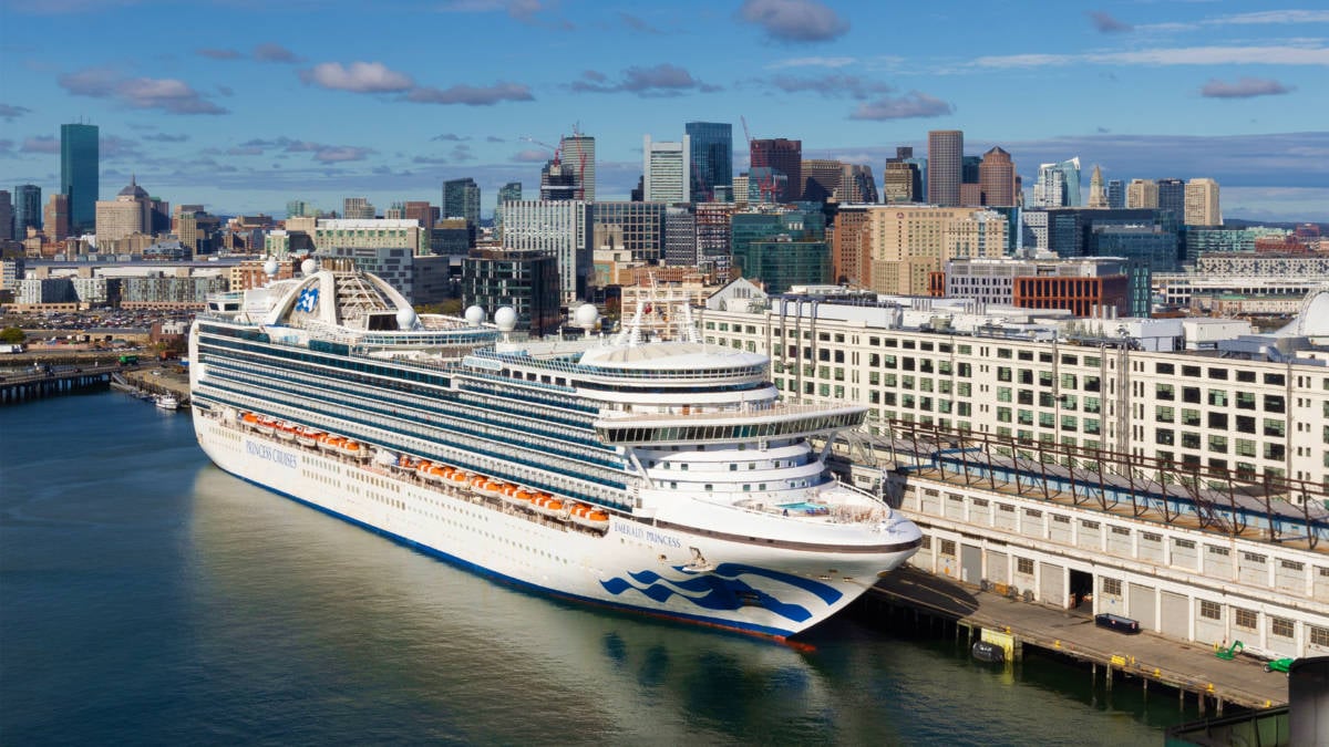 Emerald Princess Docked in Boston