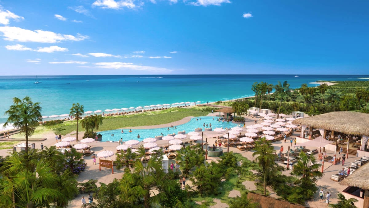 Beach at Carnival's Pearl Cove Beach Club