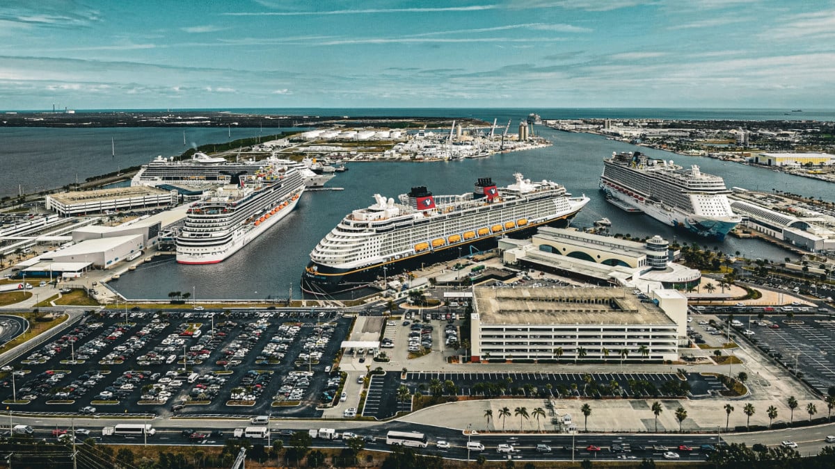Cruise Ships in Port Canaveral, Florida
