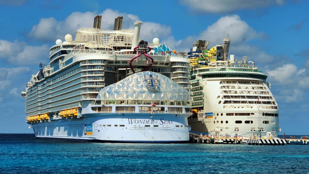 Docked Royal Caribbean Cruise Ships