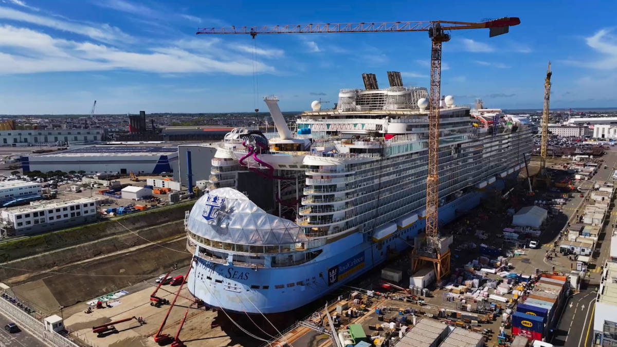 Royal Caribbean's Utopia of the Seas Under Construction