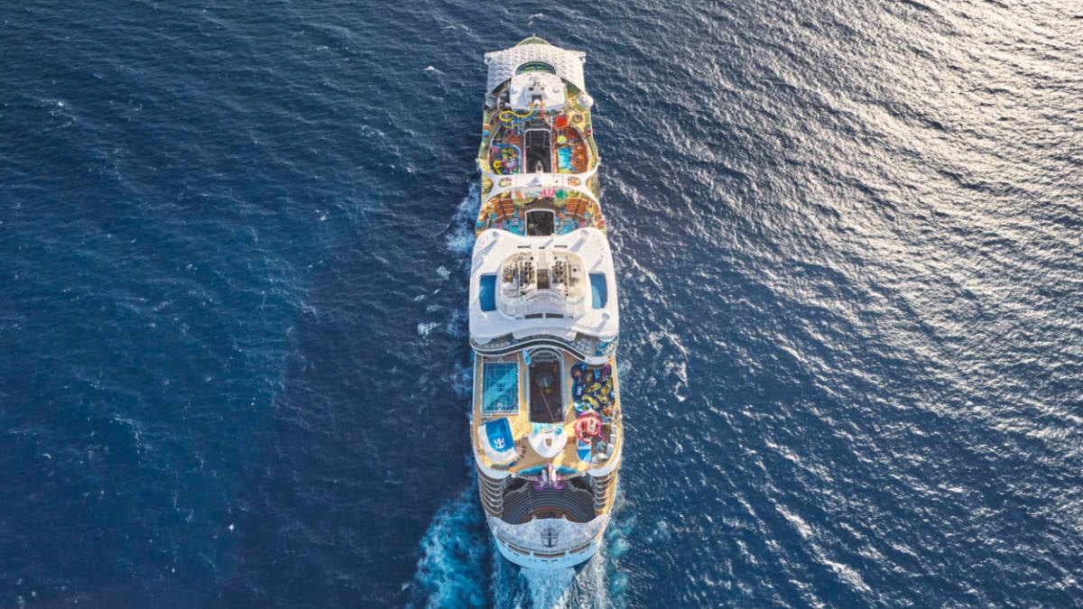 Aerial View of Utopia of the Seas